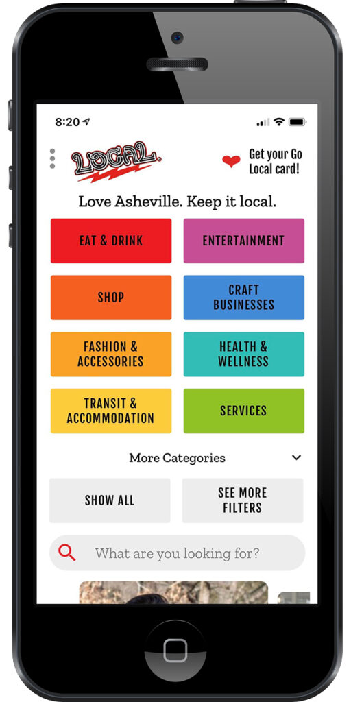 Go Local Ashevill app