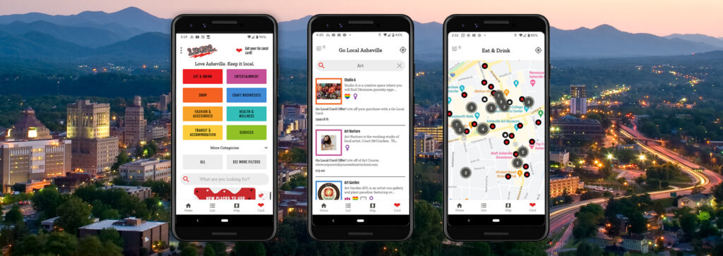 Go Local Asheville Mobile App by FullSteam Labs